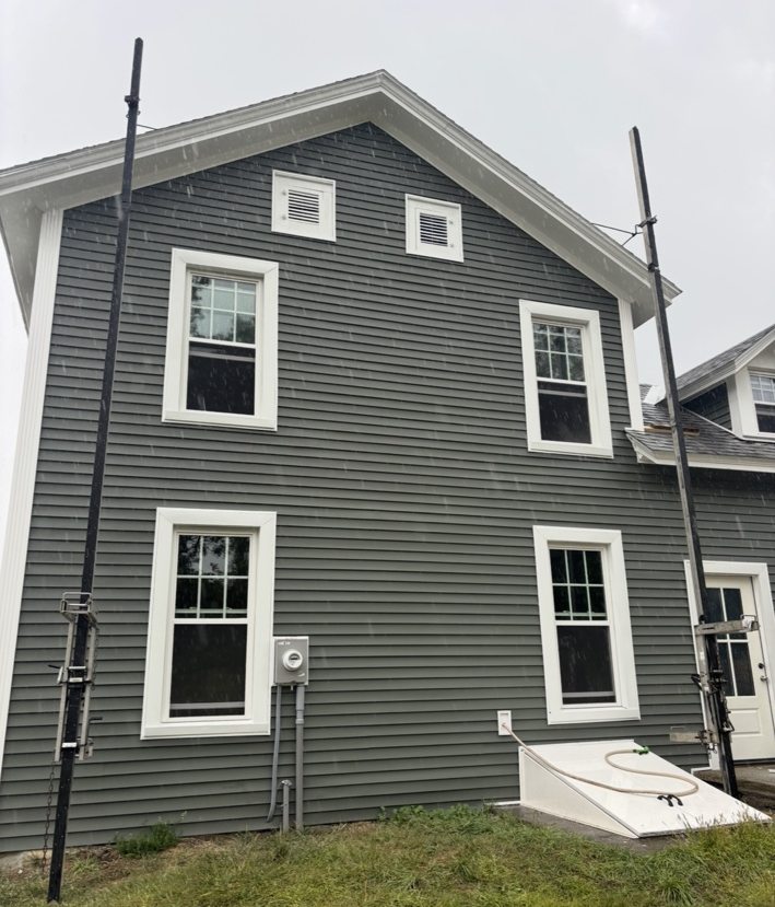 Siding project photograph: Charcoal Siding Exterior